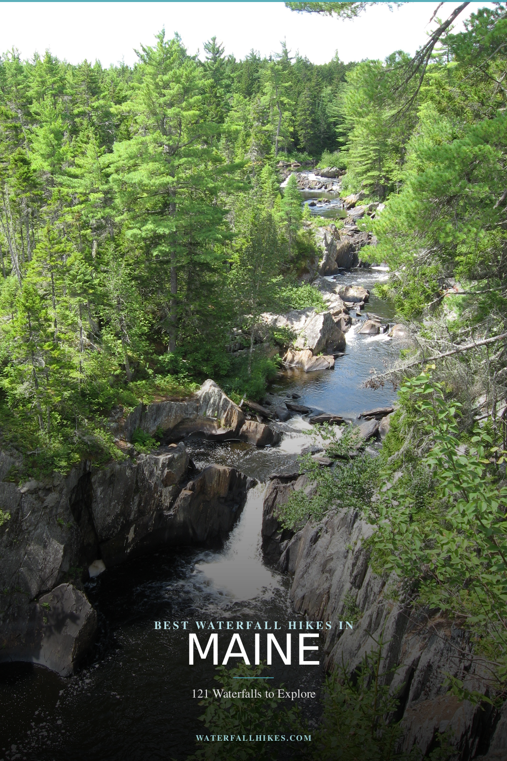 Maine Waterfall Hikes Pinterest Guide