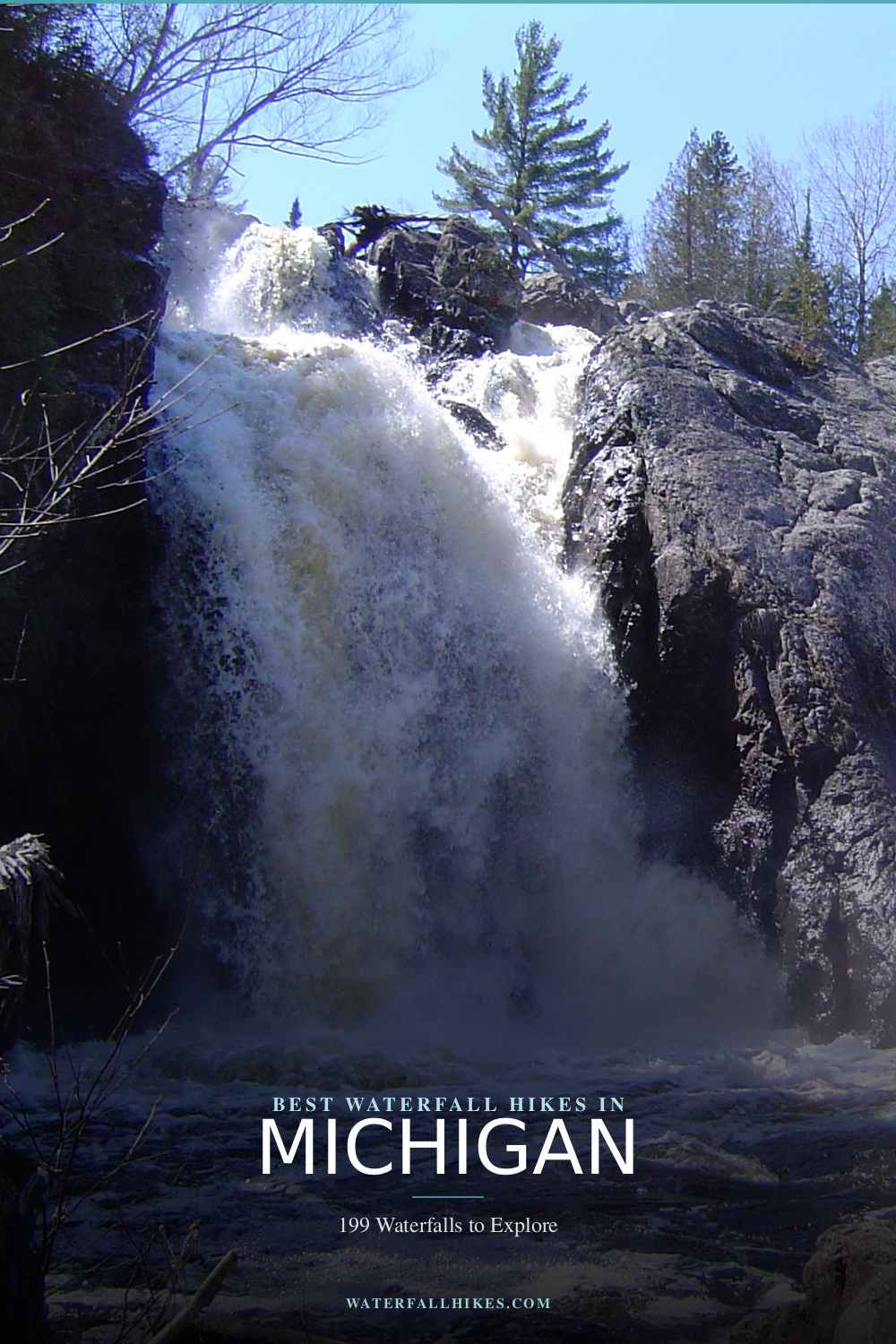 Michigan Waterfall Hikes Pinterest Guide