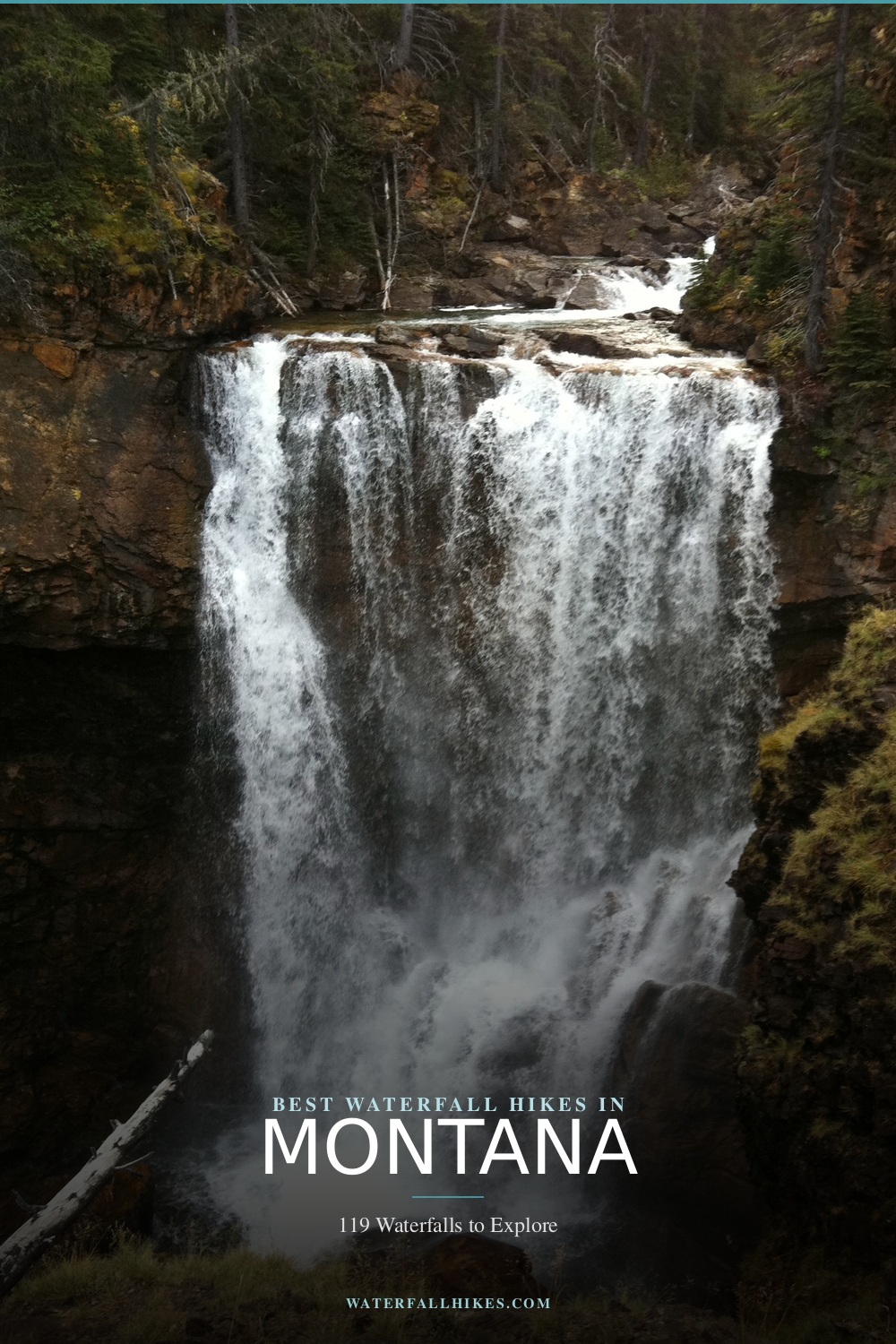 Montana Waterfall Hikes Pinterest Guide