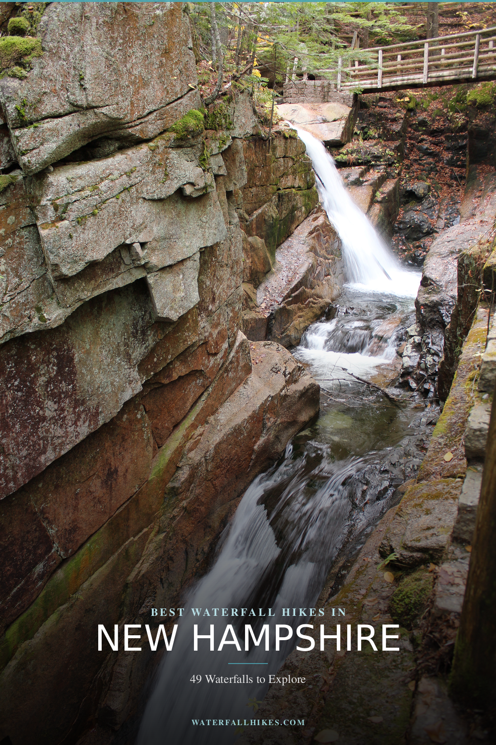 New Hampshire Waterfall Hikes Pinterest Guide