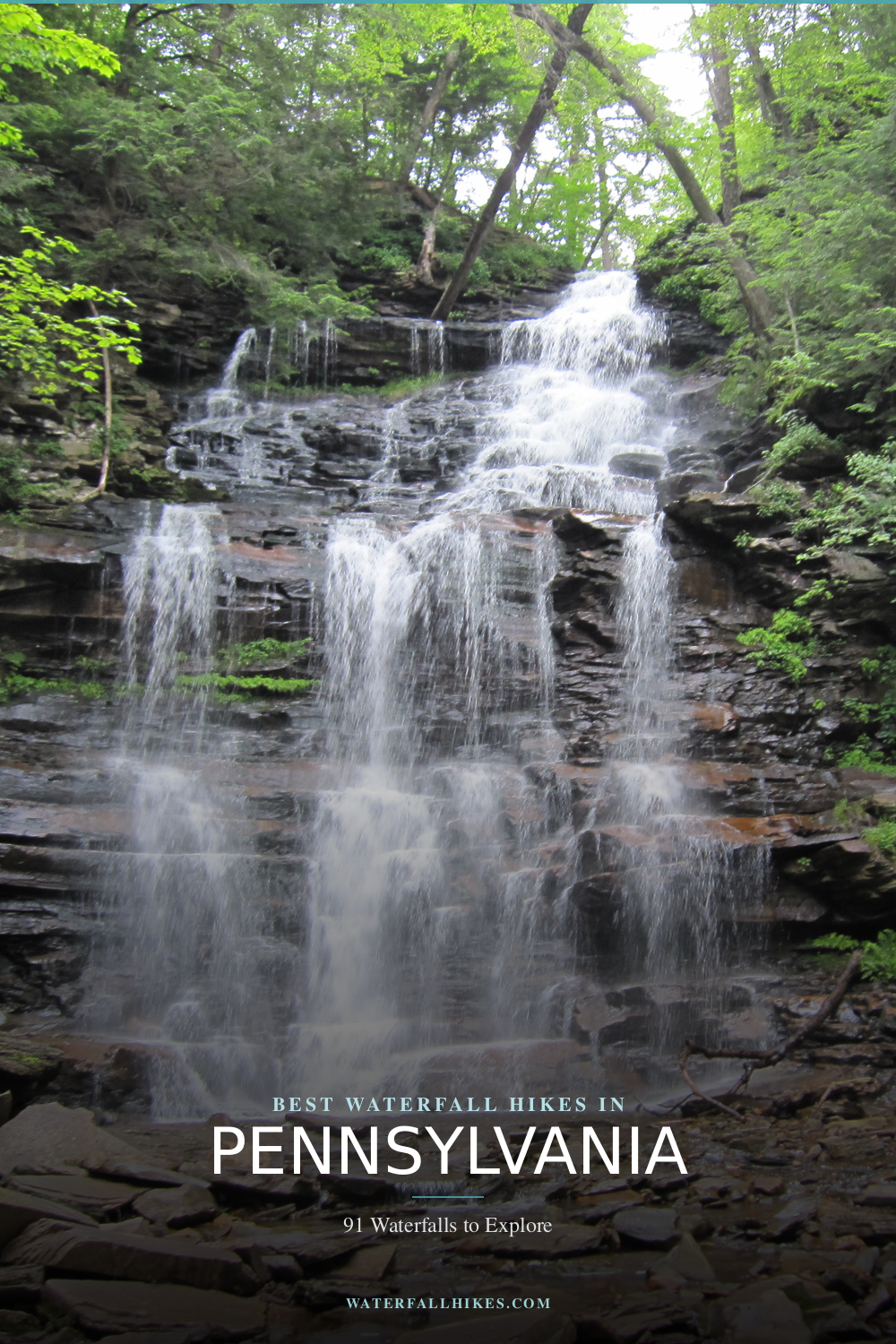 Pennsylvania Waterfall Hikes Pinterest Guide