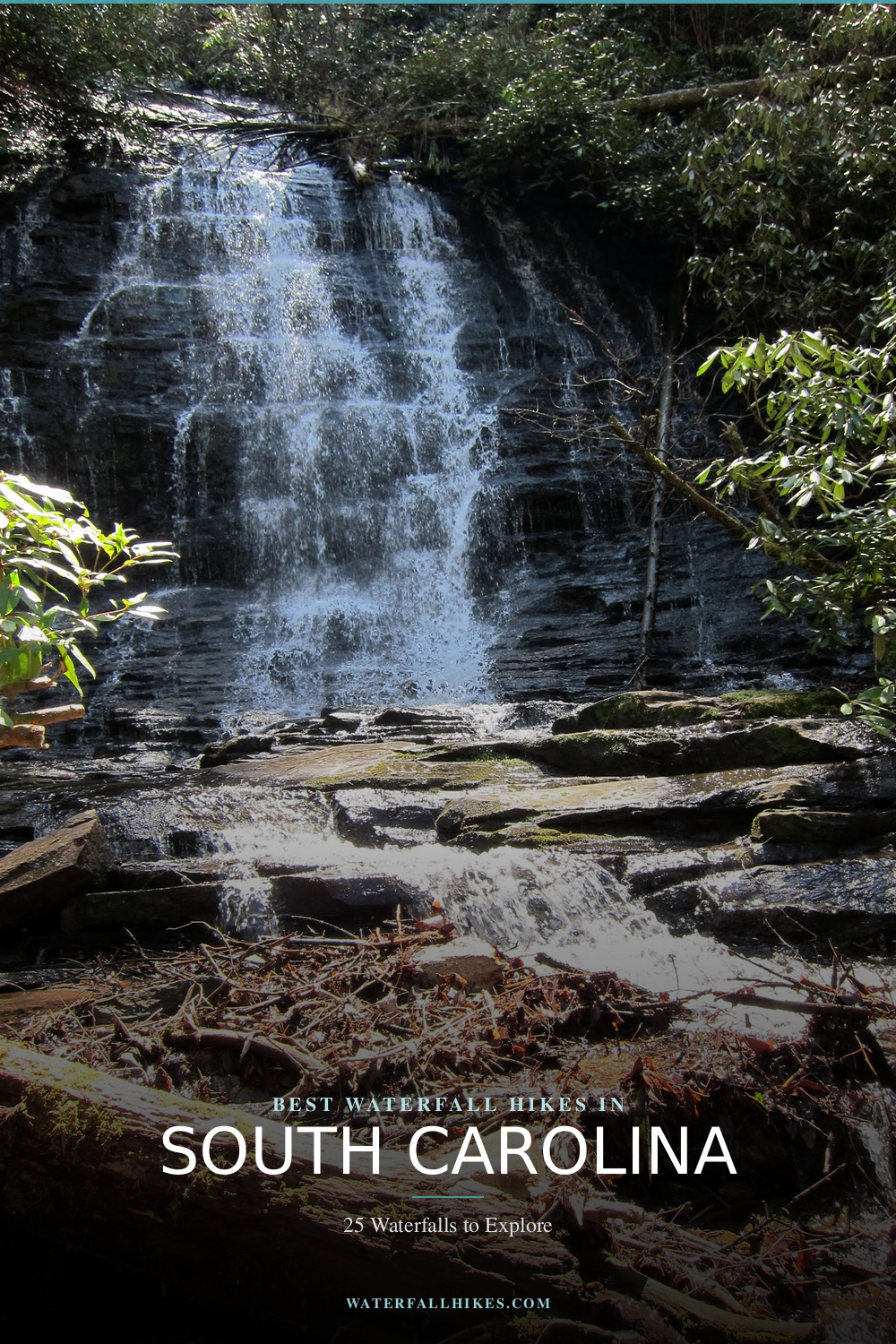South Carolina Waterfall Hikes Pinterest Guide