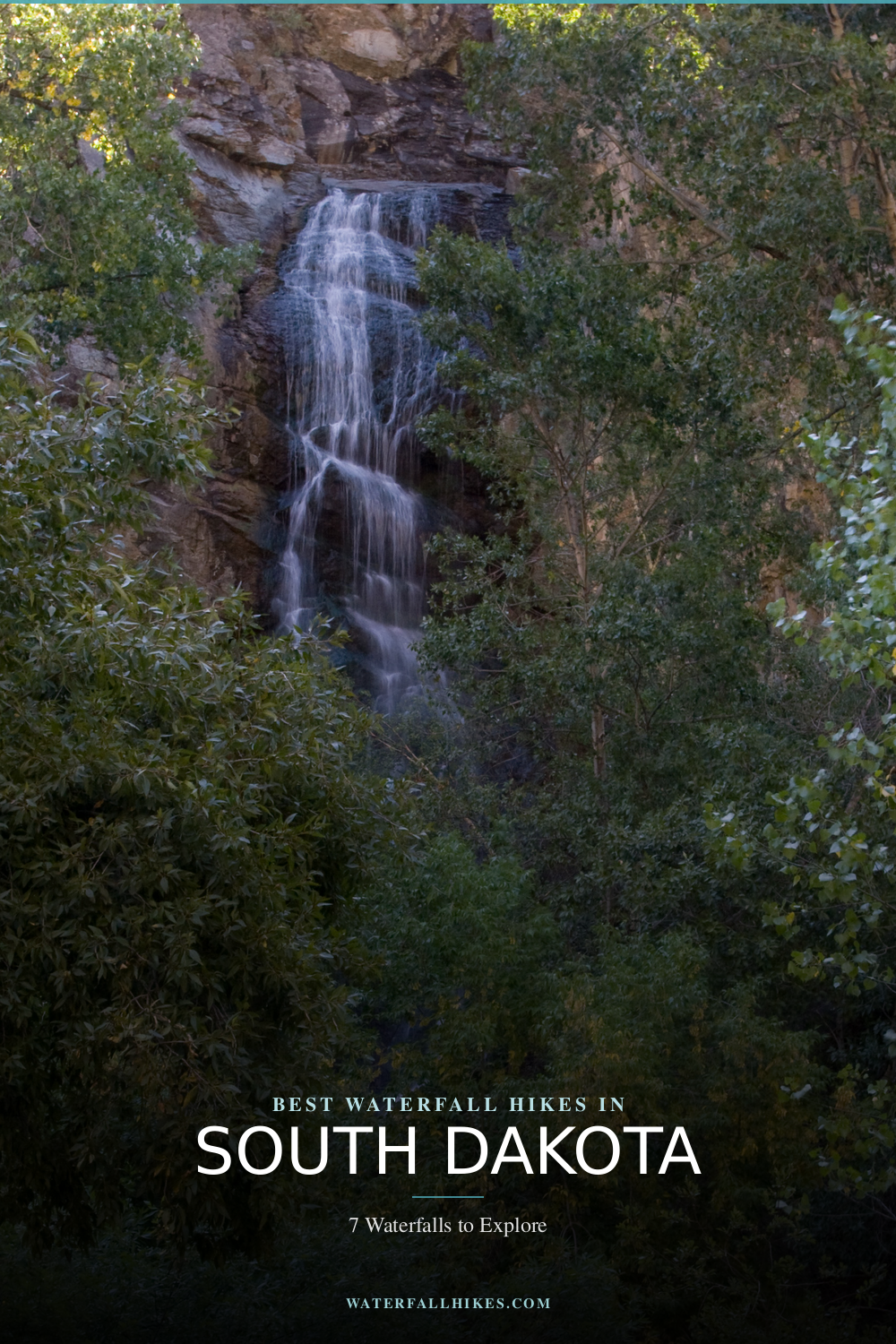 South Dakota Waterfall Hikes Pinterest Guide