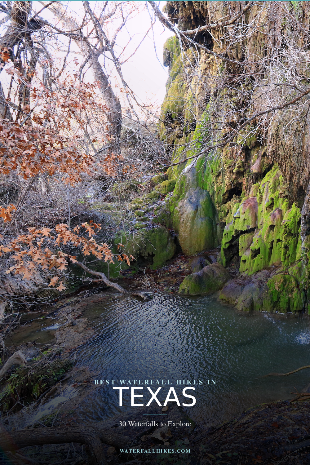 Texas Waterfall Hikes Pinterest Guide