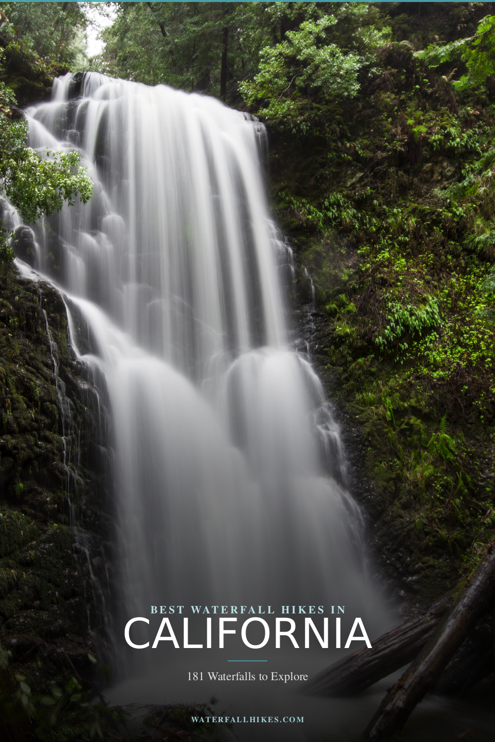 California Waterfall Hikes Pinterest Guide