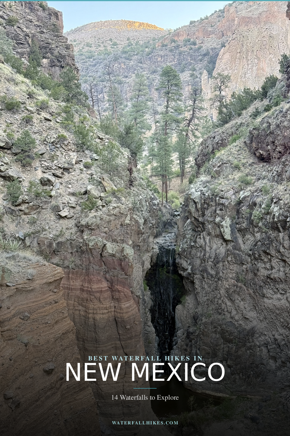 New Mexico Waterfall Hikes Pinterest Guide