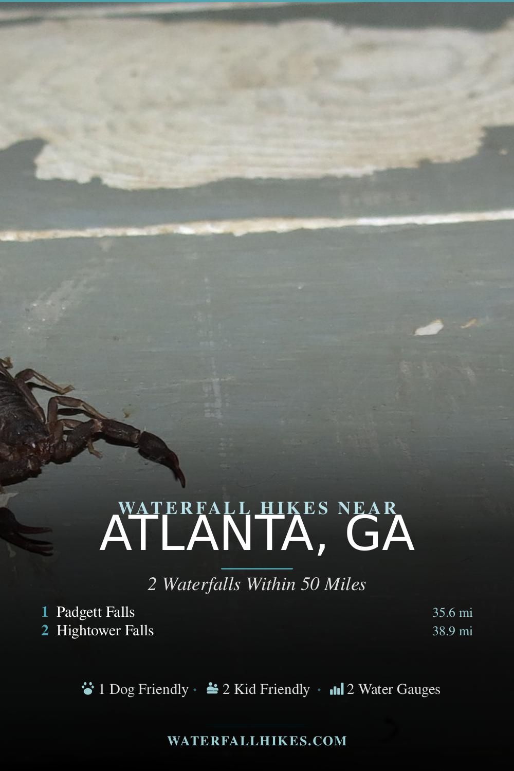 Waterfall Hikes Near Atlanta, GA Pinterest Guide
